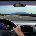 28x7cm Car Rear View Mirror Suction Cup Mount Wide Angle Interior Baby Observation Mirror