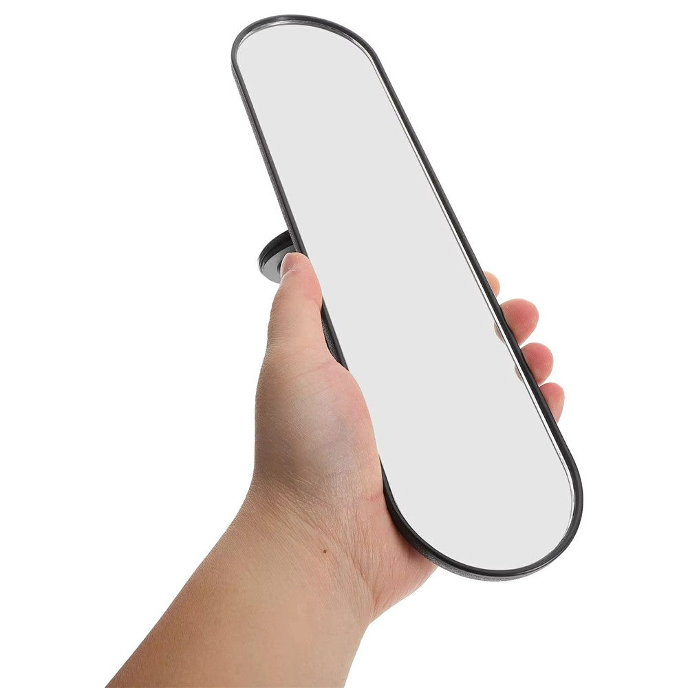 28x7cm Car Rear View Mirror Suction Cup Mount Wide Angle Interior Baby Observation Mirror