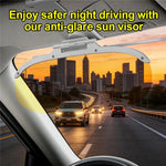 Size S Car Sun Visor Anti-Glare Day Night 2 in 1 Flip Down Windshield Shade for Driving, 31.5x12cm