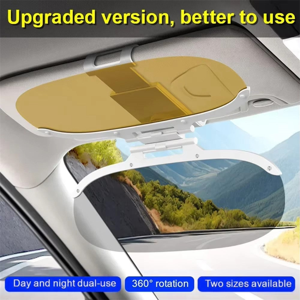 Size S Car Sun Visor Anti-Glare Day Night 2 in 1 Flip Down Windshield Shade for Driving, 31.5x12cm