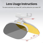 Size S Car Sun Visor Anti-Glare Day Night 2 in 1 Flip Down Windshield Shade for Driving, 31.5x12cm