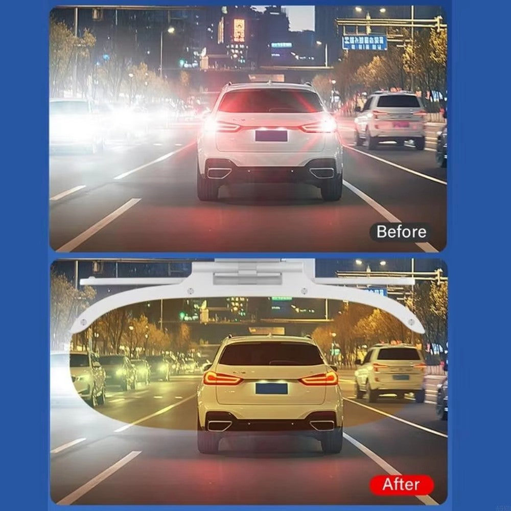 Size S Car Sun Visor Anti-Glare Day Night 2 in 1 Flip Down Windshield Shade for Driving, 31.5x12cm