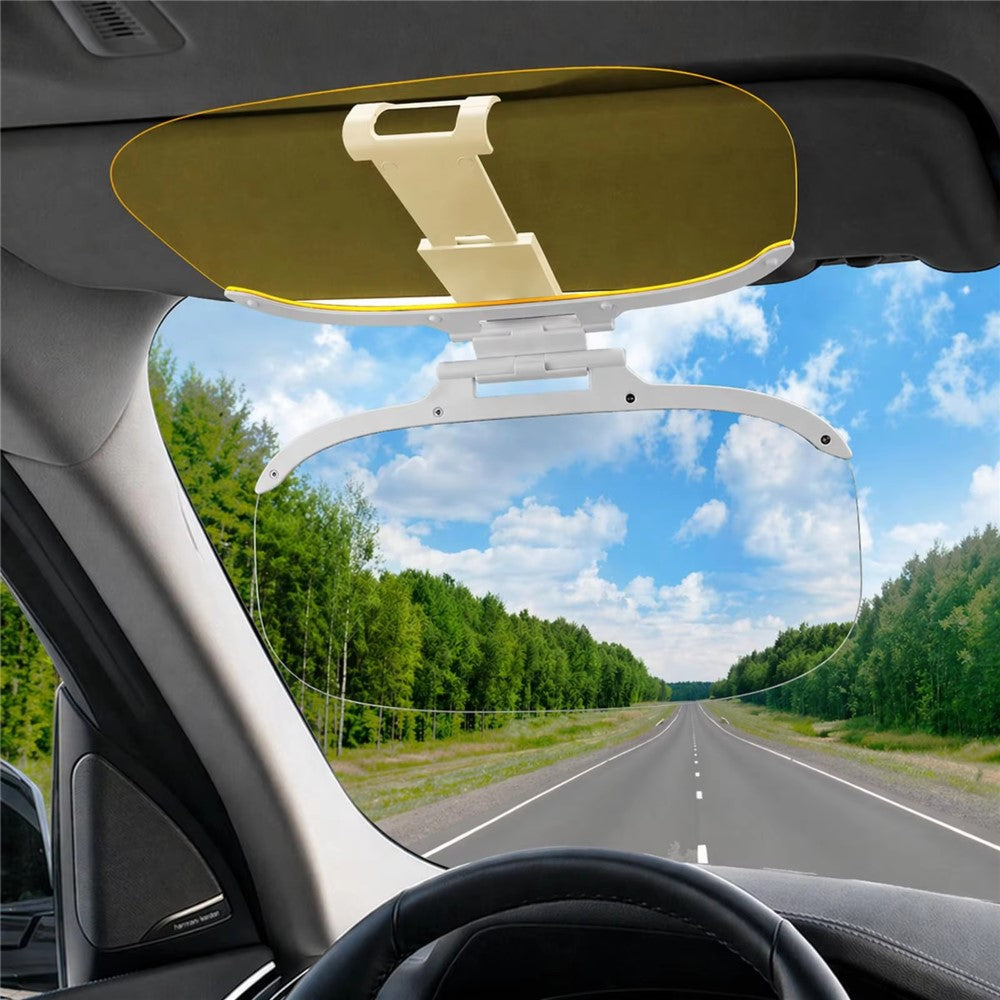 Size S Car Sun Visor Anti-Glare Day Night 2 in 1 Flip Down Windshield Shade for Driving, 31.5x12cm