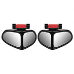 2Pcs Car Blind Spot Mirror 360 Degree Adjustable Wide Angle Rear View Side Mirror for Reversing Parking