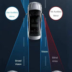 2Pcs Car Blind Spot Mirror 360 Degree Adjustable Wide Angle Rear View Side Mirror for Reversing Parking