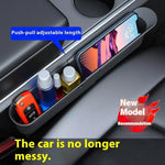Car Seat Gap Organizer Push Pull Storage Box for Phone Keys Console Gap Filler Case