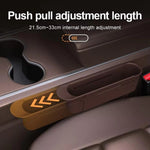Car Seat Gap Organizer Push Pull Storage Box for Phone Keys Console Gap Filler Case