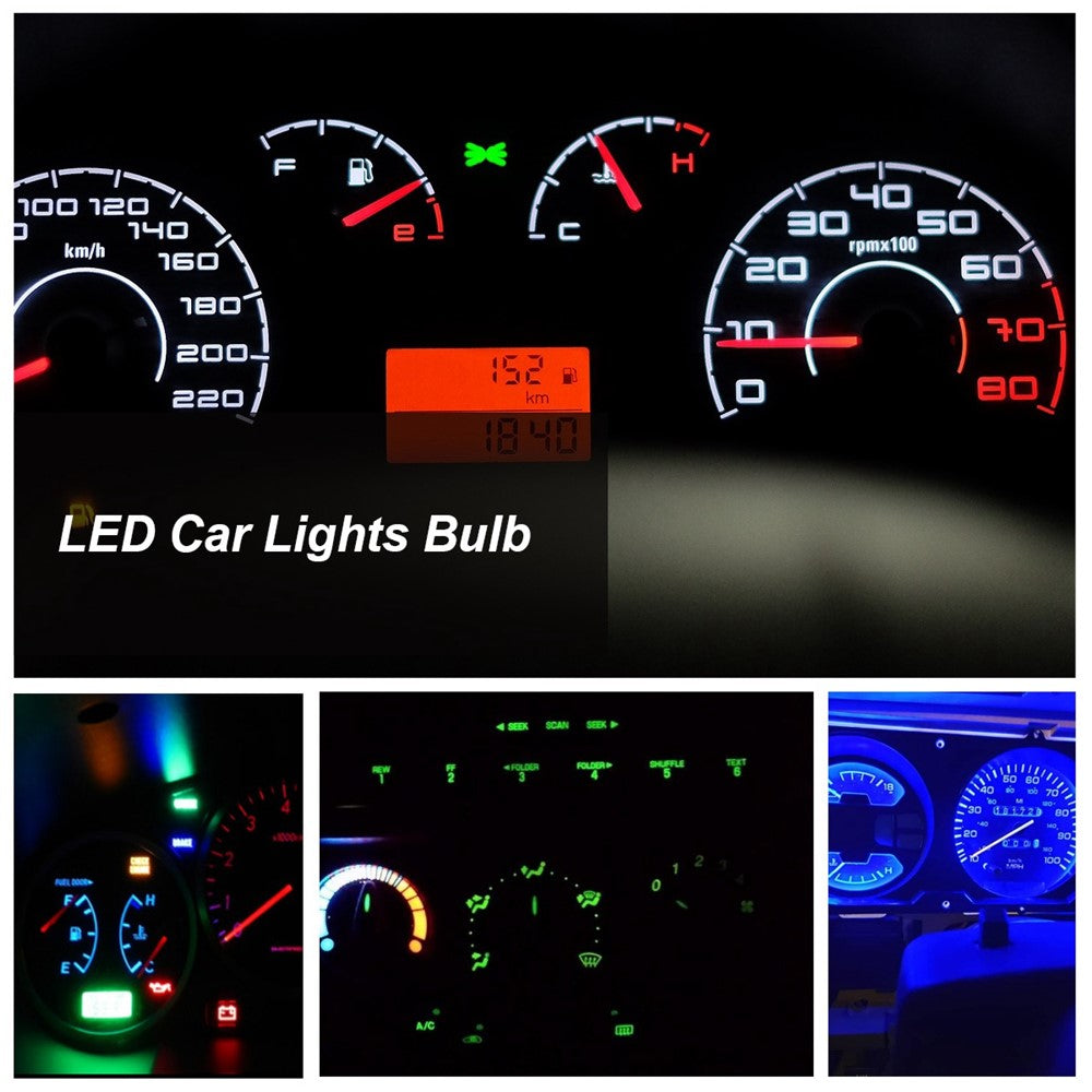 A3605 20PCS T5 / T10 Car Dashboard Light Motorcycle Modification LED Turn Signal Light Clearance Lamp with Plastic Box
