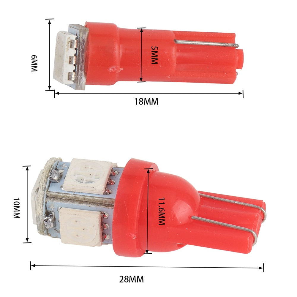 A3605 20PCS T5 / T10 Car Dashboard Light Motorcycle Modification LED Turn Signal Light Clearance Lamp with Plastic Box