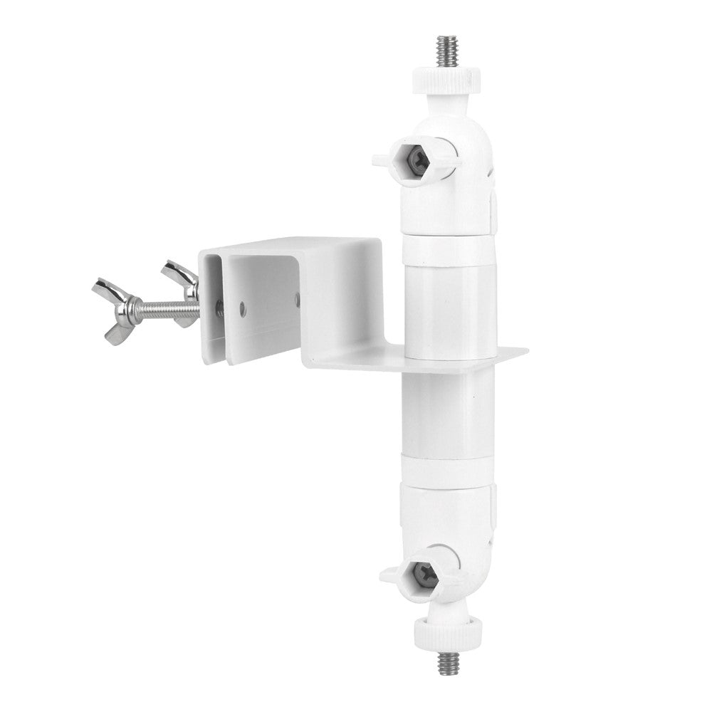 Gutter Mount Bracket No Drilling 360 Degree Adjustable Double Ball Head Clamp for Security Camera Solar Panel Holder Stand