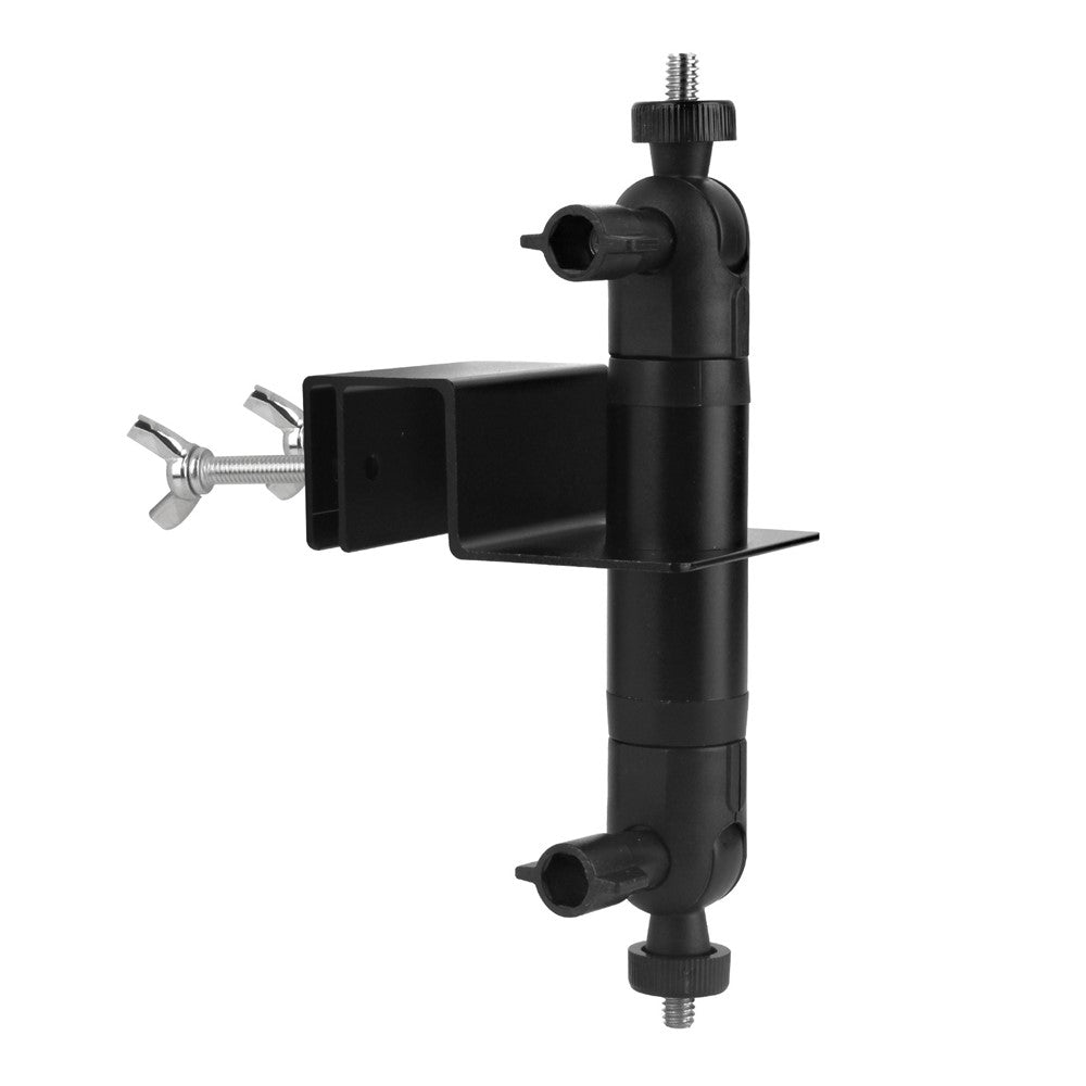 Gutter Mount Bracket No Drilling 360 Degree Adjustable Double Ball Head Clamp for Security Camera Solar Panel Holder Stand