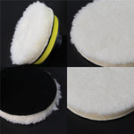 10Pcs 3 Inch Car Polishing Pads Set Wool Buffing Sponge Pads Kit for Car Cleaning Waxing
