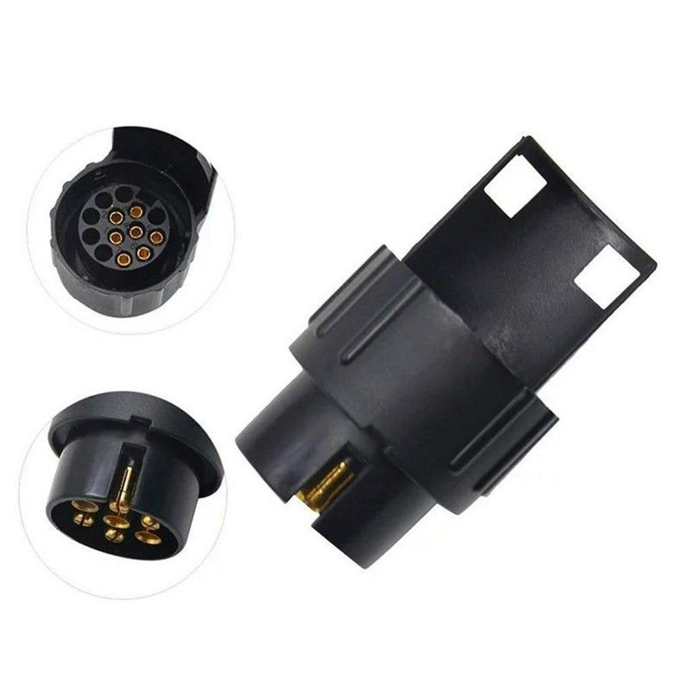 2Pcs 13 Pin to 7 Pin Trailer Adapter Caravan Truck Towbar Car Plug Adapter 12V EU Socket Converter