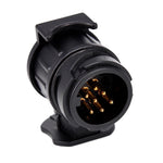 2Pcs 13 Pin to 7 Pin Trailer Adapter Caravan Truck Towbar Car Plug Adapter 12V EU Socket Converter