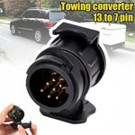 2Pcs 13 Pin to 7 Pin Trailer Adapter Caravan Truck Towbar Car Plug Adapter 12V EU Socket Converter
