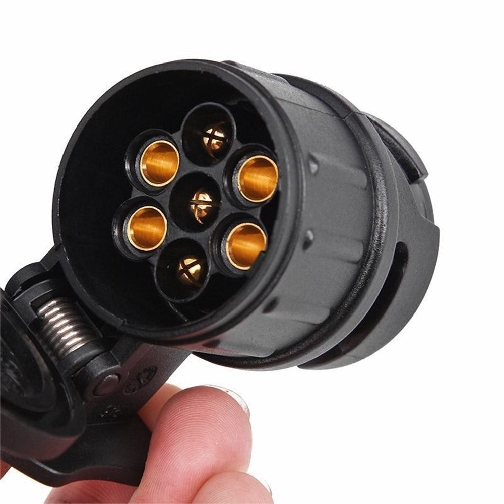 2Pcs 13 Pin to 7 Pin Trailer Adapter Caravan Truck Towbar Car Plug Adapter 12V EU Socket Converter
