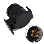 2Pcs 13 Pin to 7 Pin Trailer Adapter Caravan Truck Towbar Car Plug Adapter 12V EU Socket Converter