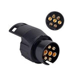 2Pcs 13 Pin to 7 Pin Trailer Adapter Caravan Truck Towbar Car Plug Adapter 12V EU Socket Converter