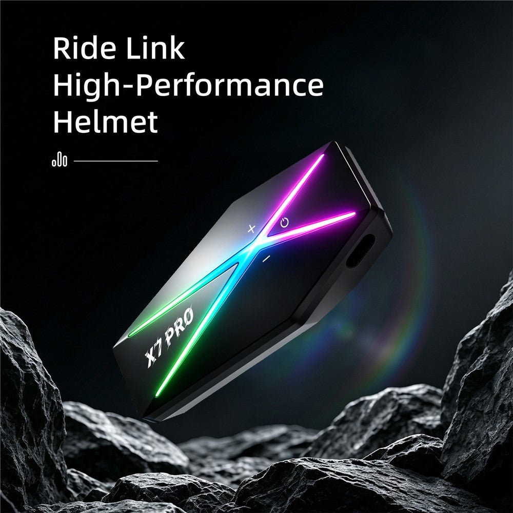 X7 Pro Hjelm Bluetooth-kompatible Høretelefoner med Hård Mikrofon IPX6 Vandtæt Støjreducerende Headset til Motorcykelcykling