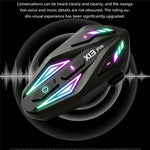 X13 Pro Bluetooth-compatible Helmet Intercom Earphones IPX6 Waterproof Motorcycle Riding Headset with Hard Mic