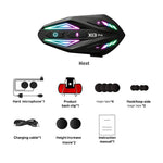 X13 Pro Bluetooth-compatible Helmet Intercom Earphones IPX6 Waterproof Motorcycle Riding Headset with Hard Mic