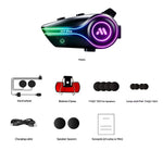 H7 Pro Hjelm Bluetooth-kompatibelt Headset IPX6 Vandtæt Støjreducerende Motorcykel Intercom Høretelefon med Hård Mikrofon