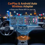 4223M 4-i-1 trådløs CarPlay Android Auto-adapter Spejling Airplay Miracast til biler med kablet CarPlay