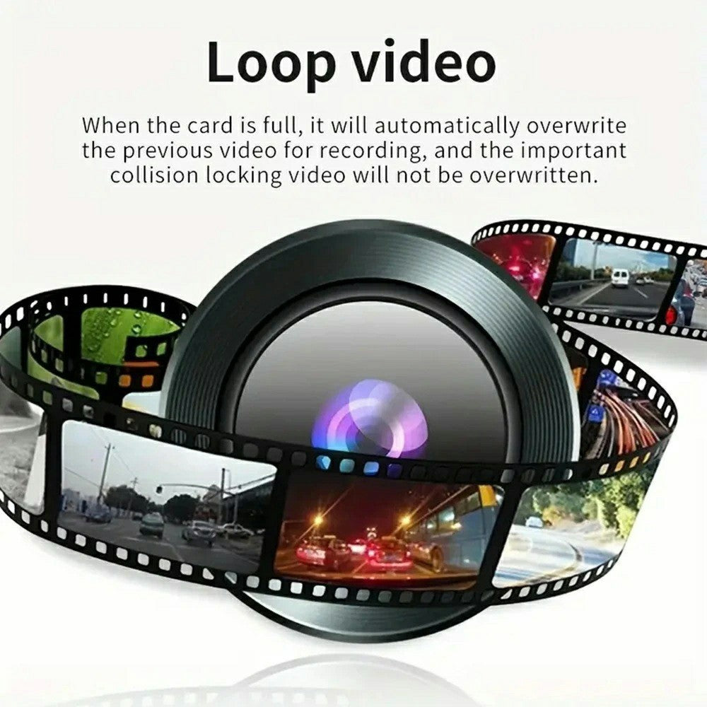 A52 5-Channel 2K WiFi Dash Cam 360 Degree Panoramic Car Driving Recorder