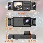 A52 5-Channel 2K WiFi Dash Cam 360 Degree Panoramic Car Driving Recorder