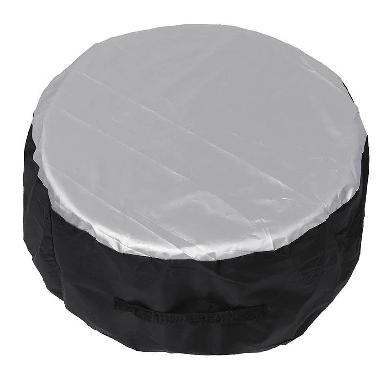 Størrelse L 80x47cm reservehjulsdækken af 210D Oxford-stof, vandtæt, støvtæt og solbestandigt til SUV og lastbil