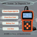 MS309 PRO OBD2 Scanner Car Diagnostic Tool Battery Tester Code Reader for 12V Gasoline Vehicles