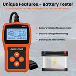MS309 PRO OBD2 Scanner Car Diagnostic Tool Battery Tester Code Reader for 12V Gasoline Vehicles