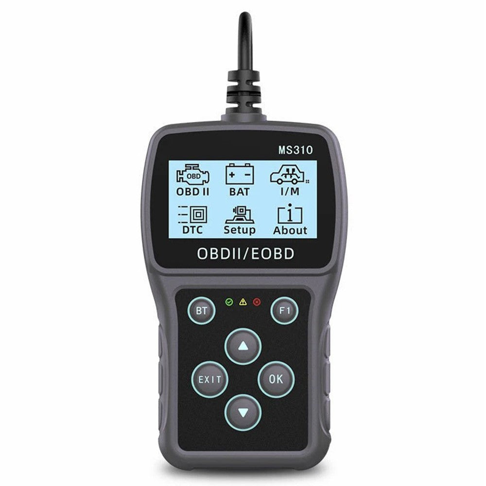 MS310 OBD2 Car Diagnostic Scanner 2.4 inch LCD Screen Code Reader Battery Tester
