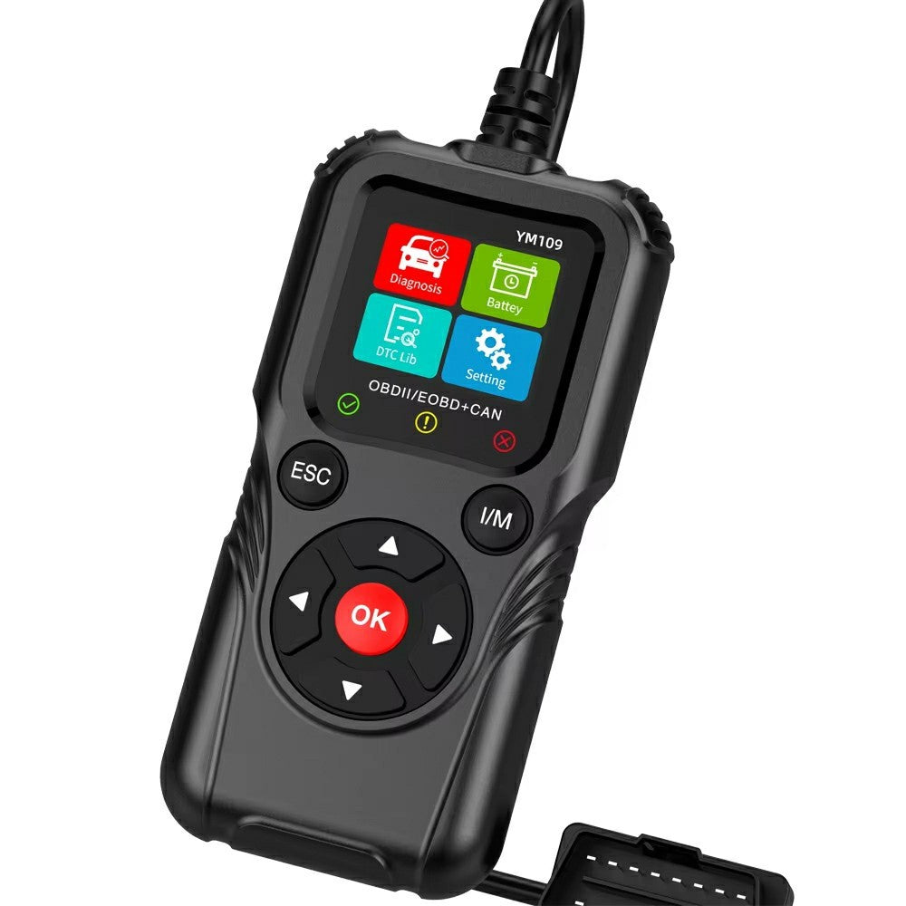 YM109 2.8 inch Color LCD OBD2 Scanner with Battery Test Car Diagnostic Code Reader