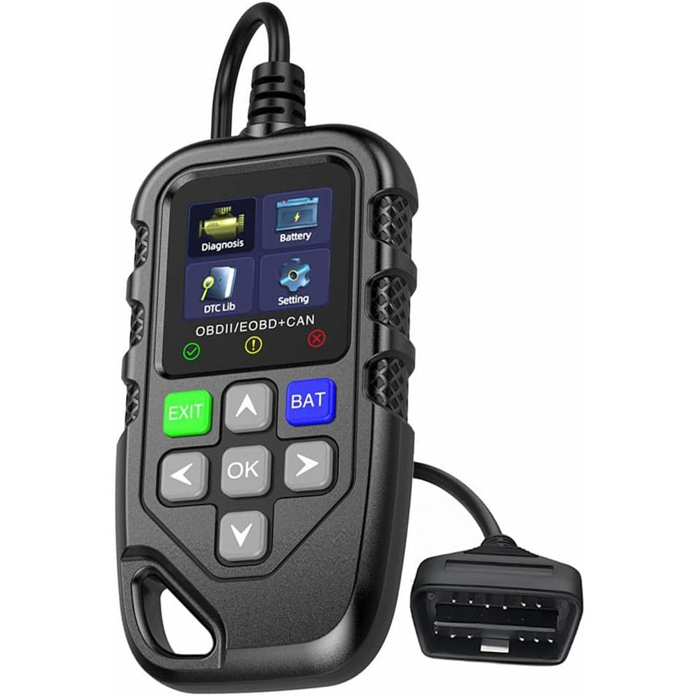 YM119 OBD2 Scanner Engine Fault Code Reader Battery Test Diagnostic Tool