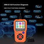 W12 OBD2 Scanner OBDII / EOBD+CAN Car Diagnostic Tool with Battery Test 35000+ DTC Lookup