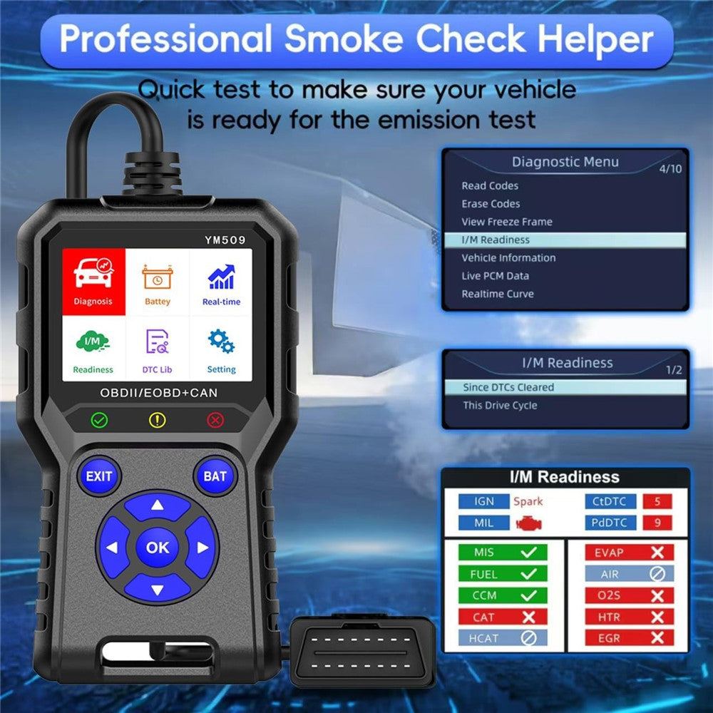 YM509 OBD2 Scanner Car Diagnostic Code Reader CAN OBDII / EOBD Professional Auto Tool