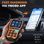 BT529 Bluetooth-compatible Car Battery Tester 2.8 inch IPS Screen OBDII Code Scanner