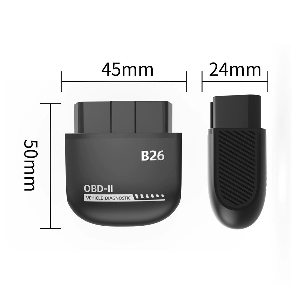 B26 Bluetooth-compatible 5.1 OBD2 Car Diagnostic Scanner ELM327 Engine Code Reader