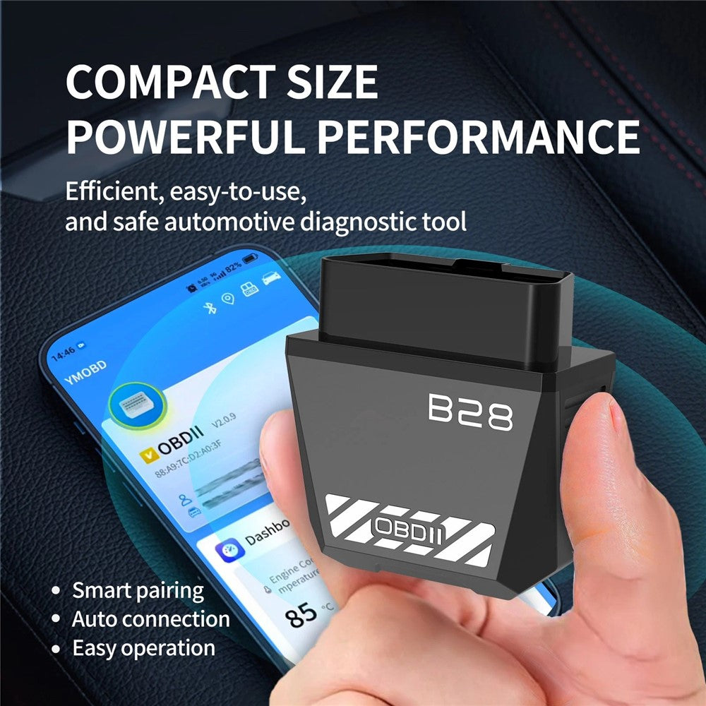 B28 OBD2 Scanner ELM327 Bluetooth-compatible 5.1 Car Engine Diagnostic Code Reader