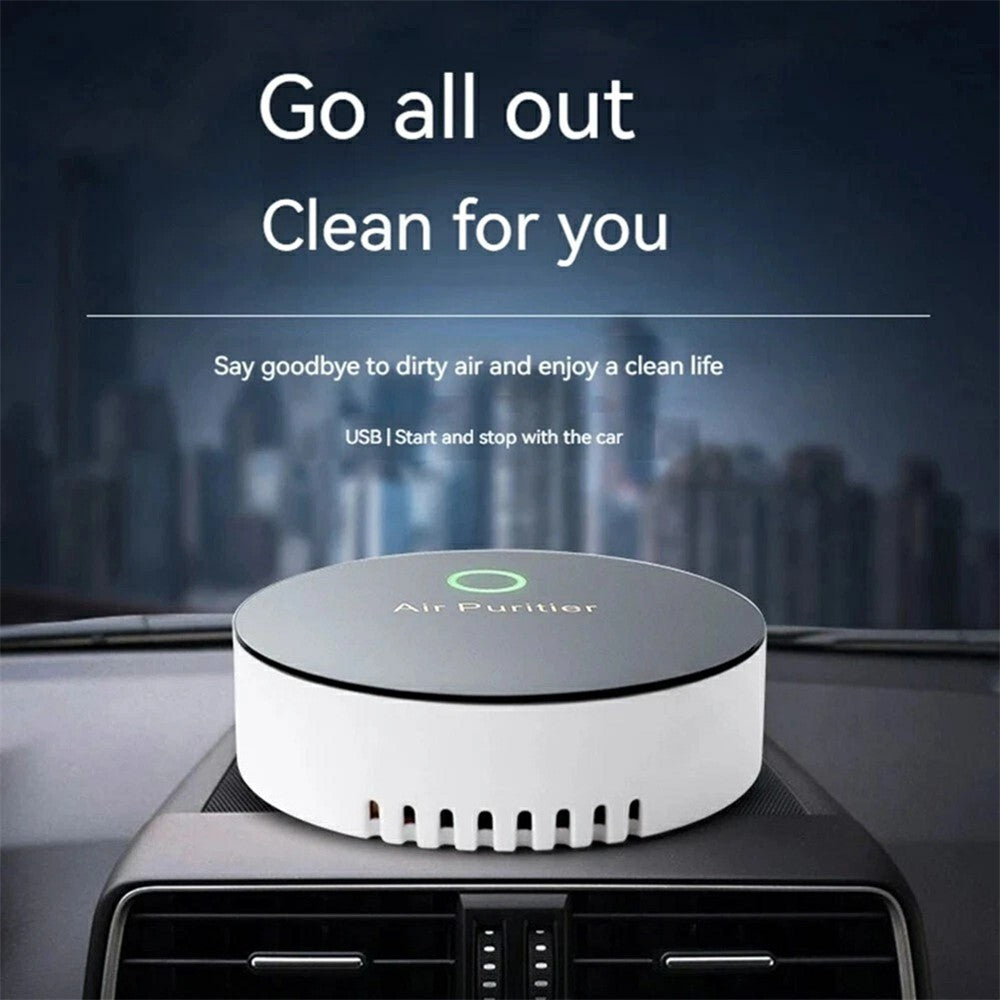 85x22mm Car Air Purifier Negative Ion Smoke Dust Remover 15 Million Ions for Vehicle Interior