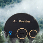 USB Powered Plasma Negative Ion Air Purifier 360-Degree Purification 5W Low Noise for Car Bathroom Kitchen