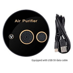 USB Powered Plasma Negative Ion Air Purifier 360-Degree Purification 5W Low Noise for Car Bathroom Kitchen