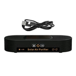 Solar Car Air Purifier 15 Million Negative Ions 0.5W USB Powered Odor Remover for Vehicle