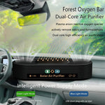 Solar Car Air Purifier 15 Million Negative Ions 0.5W USB Powered Odor Remover for Vehicle