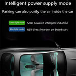 Solar Car Air Purifier 15 Million Negative Ions 0.5W USB Powered Odor Remover for Vehicle