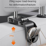 Dual Hook Car Headrest Hanger Organizer 25kg Load Capacity Foldable Hanging Storage Rack for Vehicle Seat Back