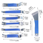 7Pcs Stainless Steel Car Pry Bar Tool Set Multi-Size Trim Removal Pry Bars for Car Door Panel Dashboard Removal