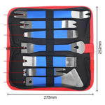 7Pcs Stainless Steel Car Pry Bar Tool Set Multi-Size Trim Removal Pry Bars for Car Door Panel Dashboard Removal