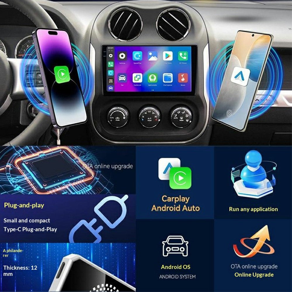 A11K 2+16GB Trådløs CarPlay Android Auto AI-boks Android 13.0 System 4K HD Output Konverteringsboks til Bil